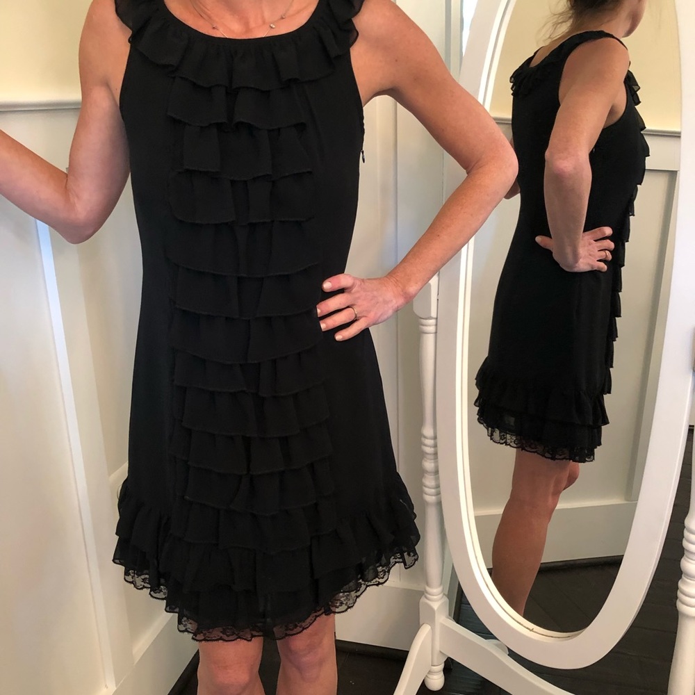 Exhilaration black and lace dress